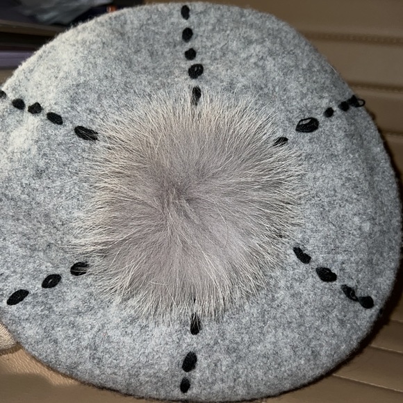 Canadian Hat 1918 Wool Rabbit Fur Beret - Picture 7 of 7